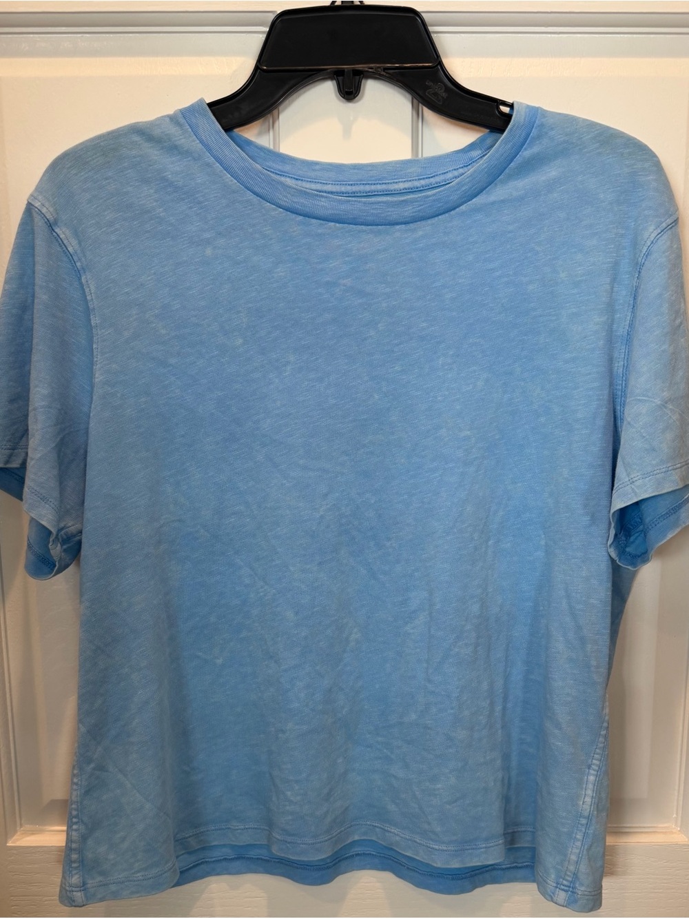 aerie Light Blue Short Sleeve Oversized Crewneck Short Tee